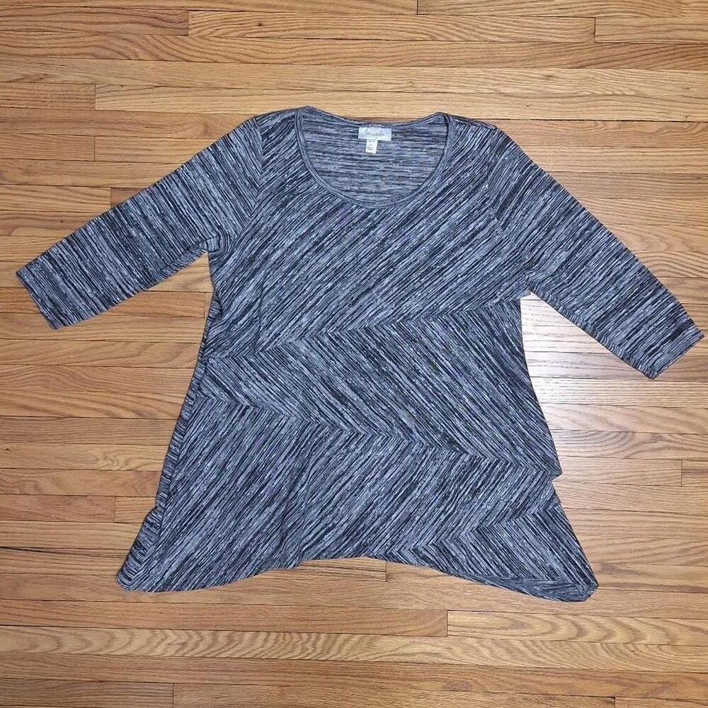 Unbranded Women's Black and Grey Blouse